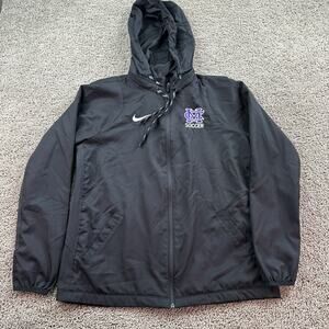 Mississippi College Coctaws Jacket Womens Large Black Purple Training Coat Nike